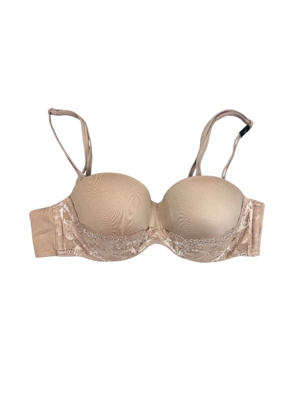 NEW Victoria's Secret Body By Victoria Bra 34B Lined Removable Straps Beige